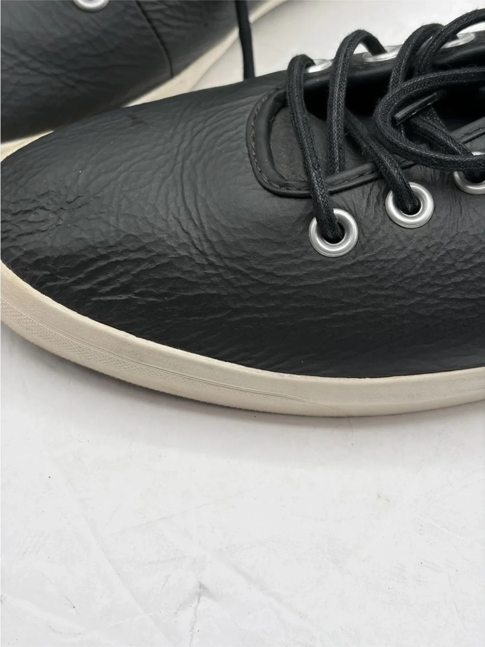 Converse All Star Sideways Ox Men size 11 Leather Casual Black Shoes - Picture 7 of 13
